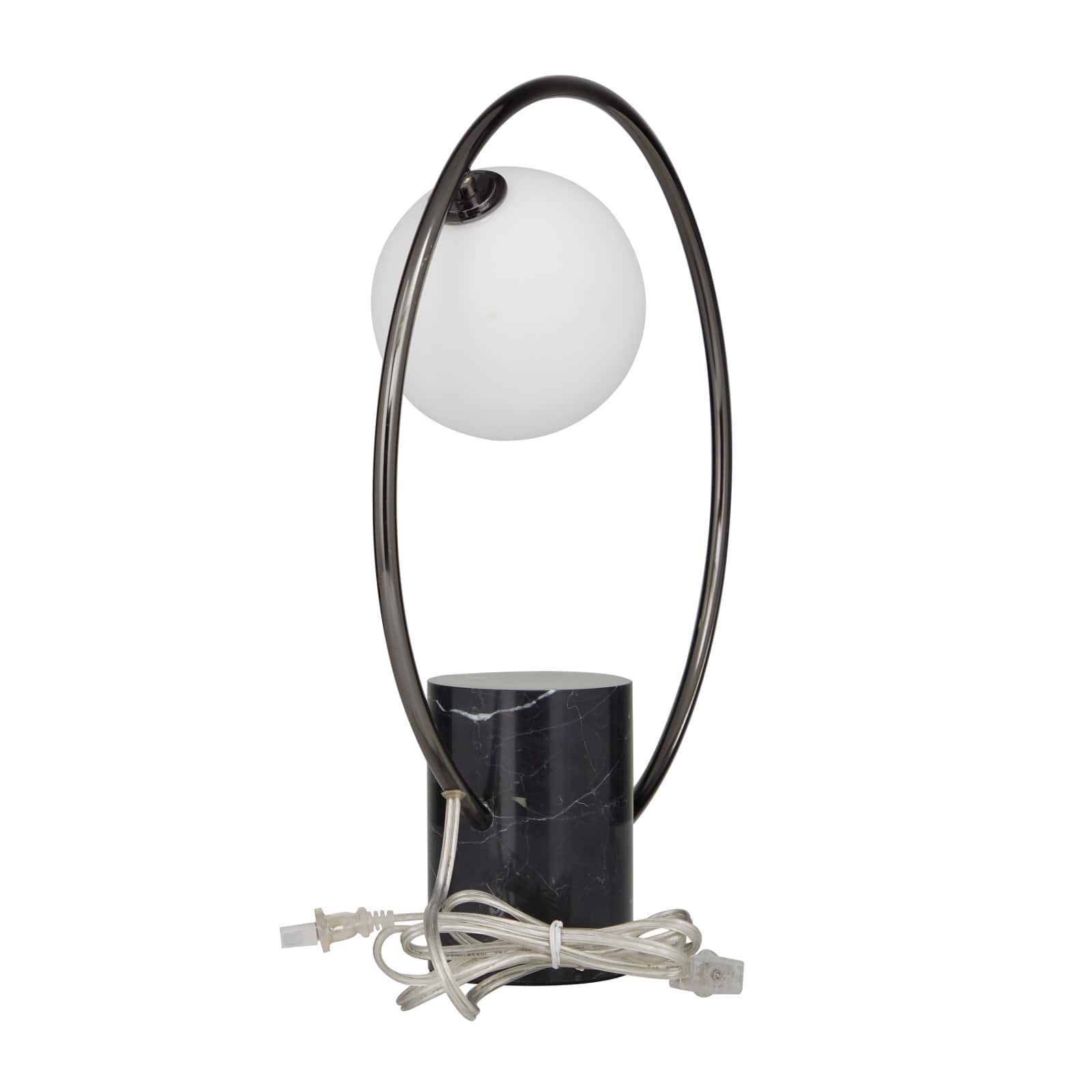 17.5" Marble Contemporary Abstract Accent Lamp