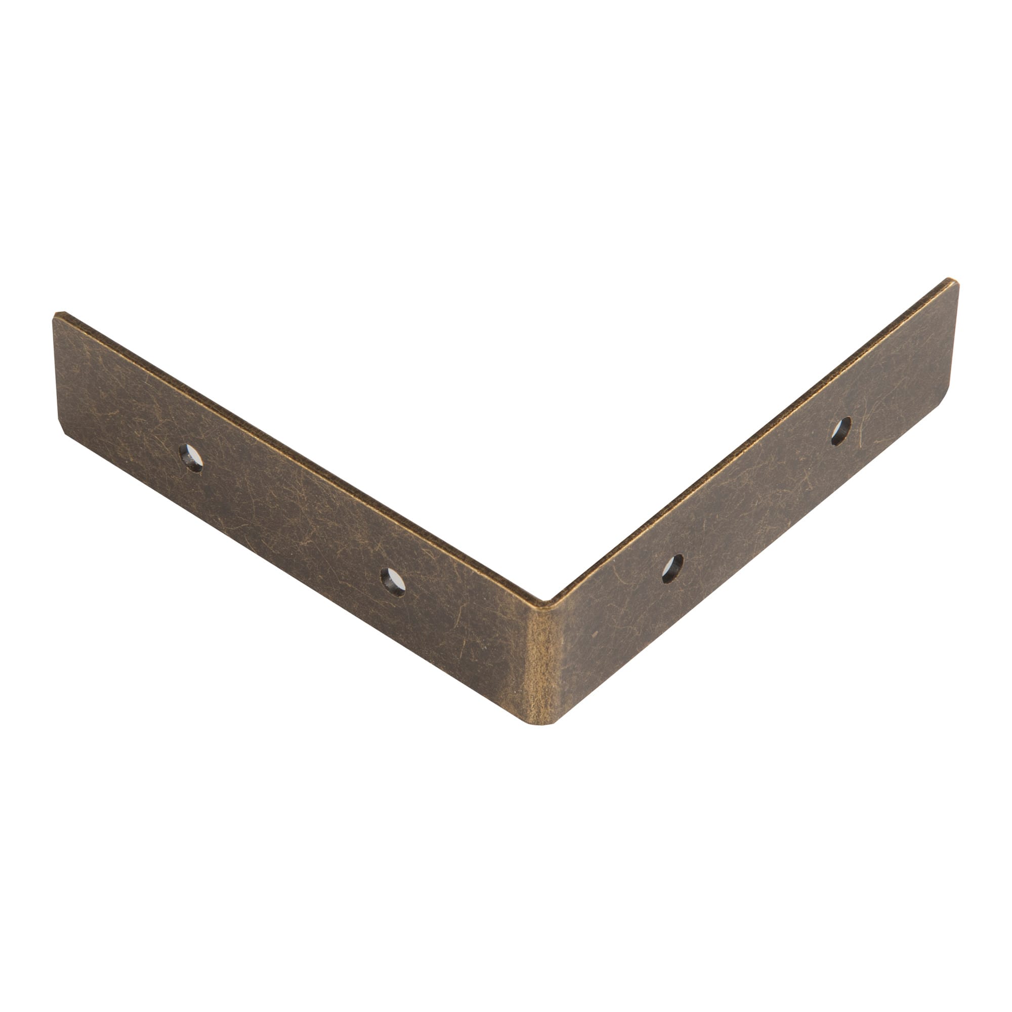 Dritz Home® Small Antique Brass Campaign Textured Right Angles, 4ct.