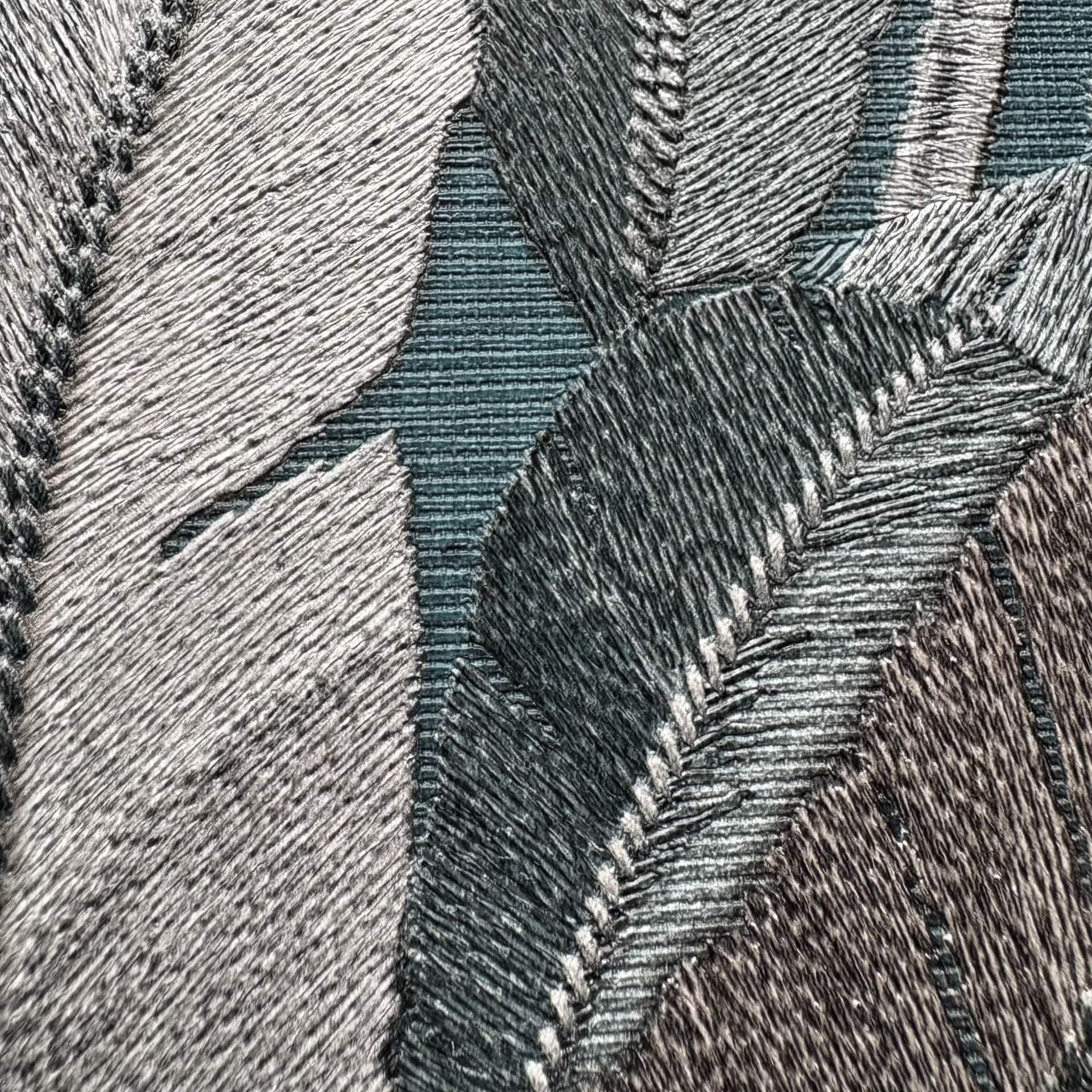 Designs Direct Embroidered Tropical Foliage Wallpaper