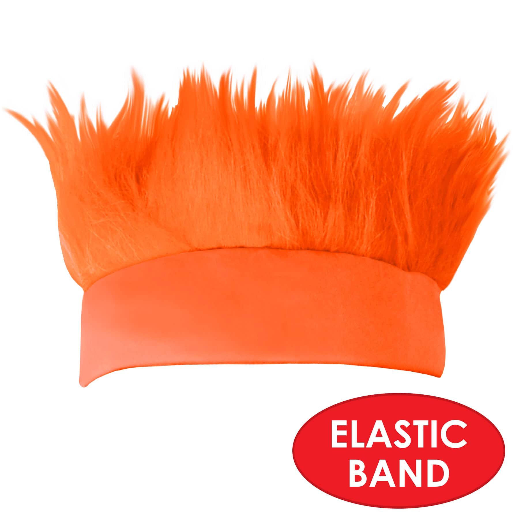 Beistle Adult Orange Hairy Headbands, 2ct.