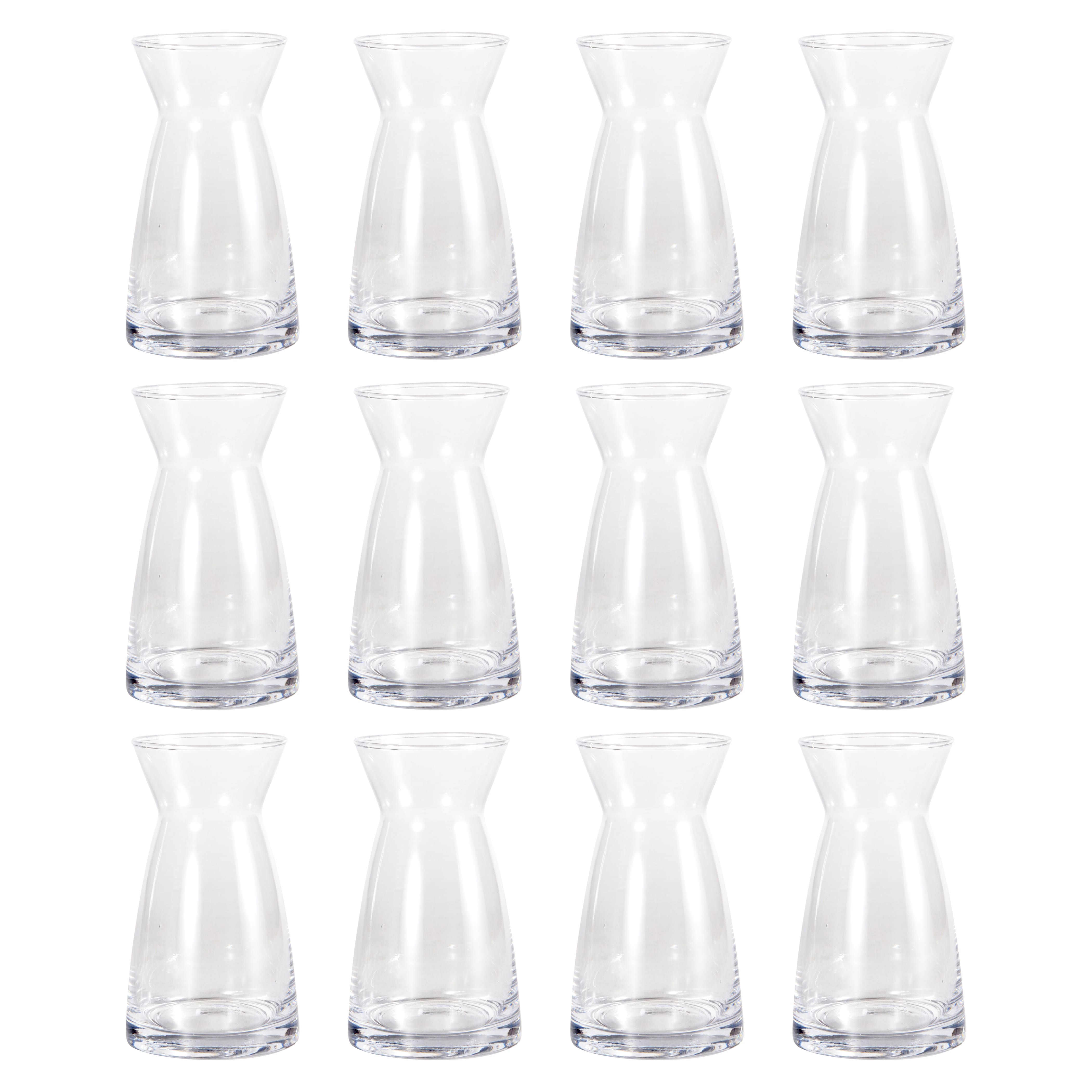 12 Pack: 6.25" Wide Mouth Glass Vase by Ashland®