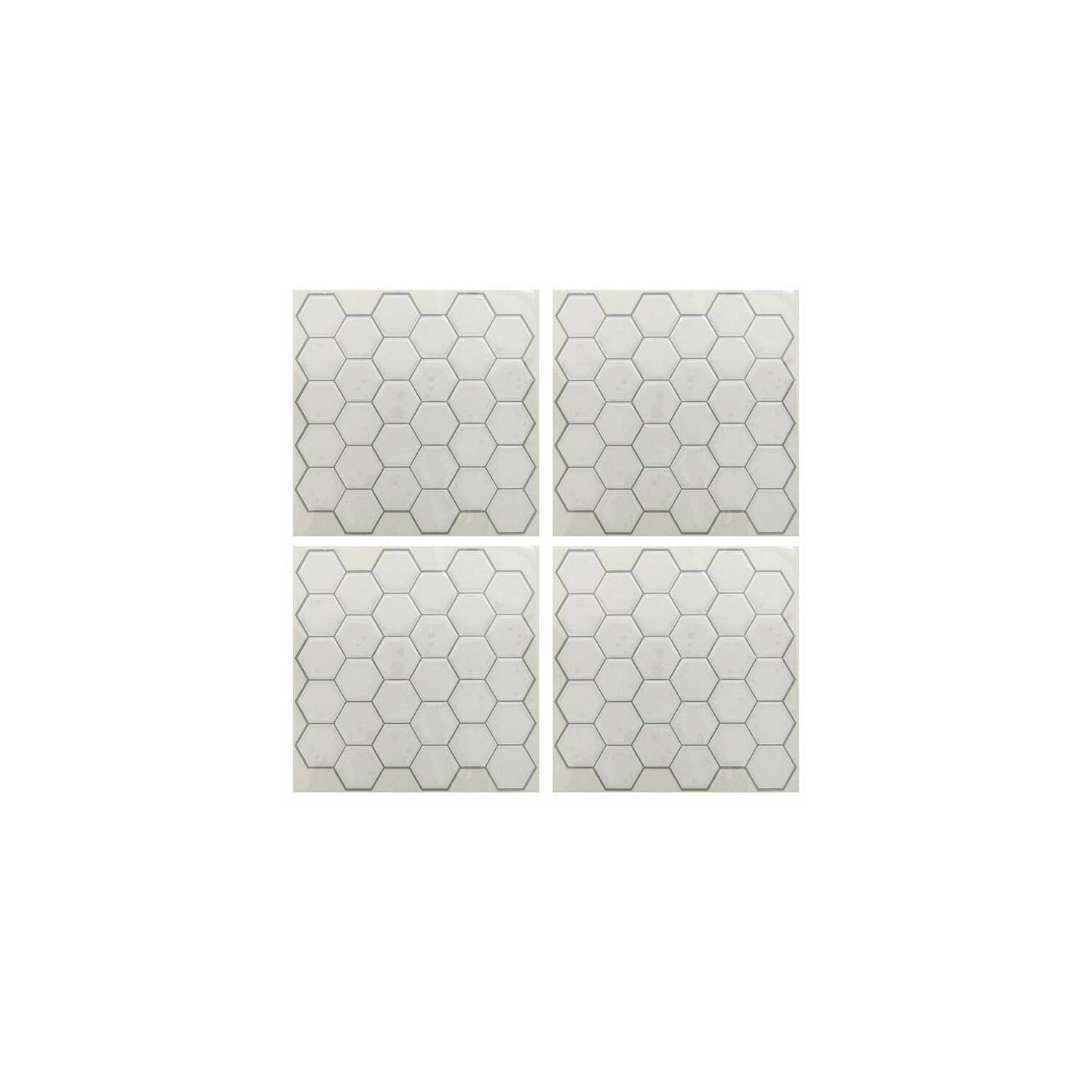 RoomMates Pearl Hexagon Backsplash StickTiles