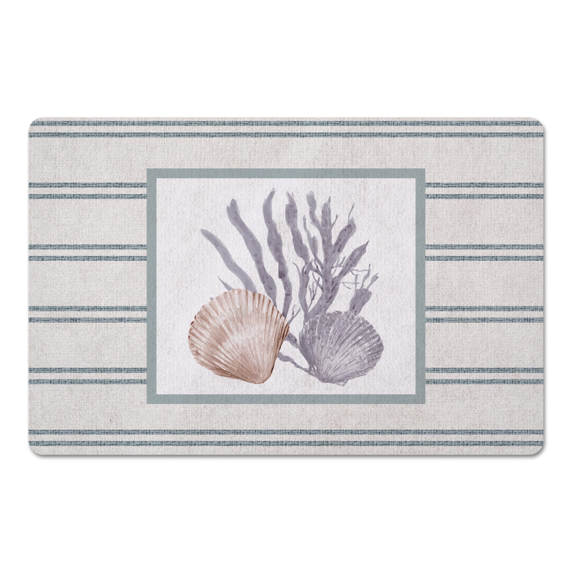 Scallop and Olive Shell 18" x 27" Floor Mat