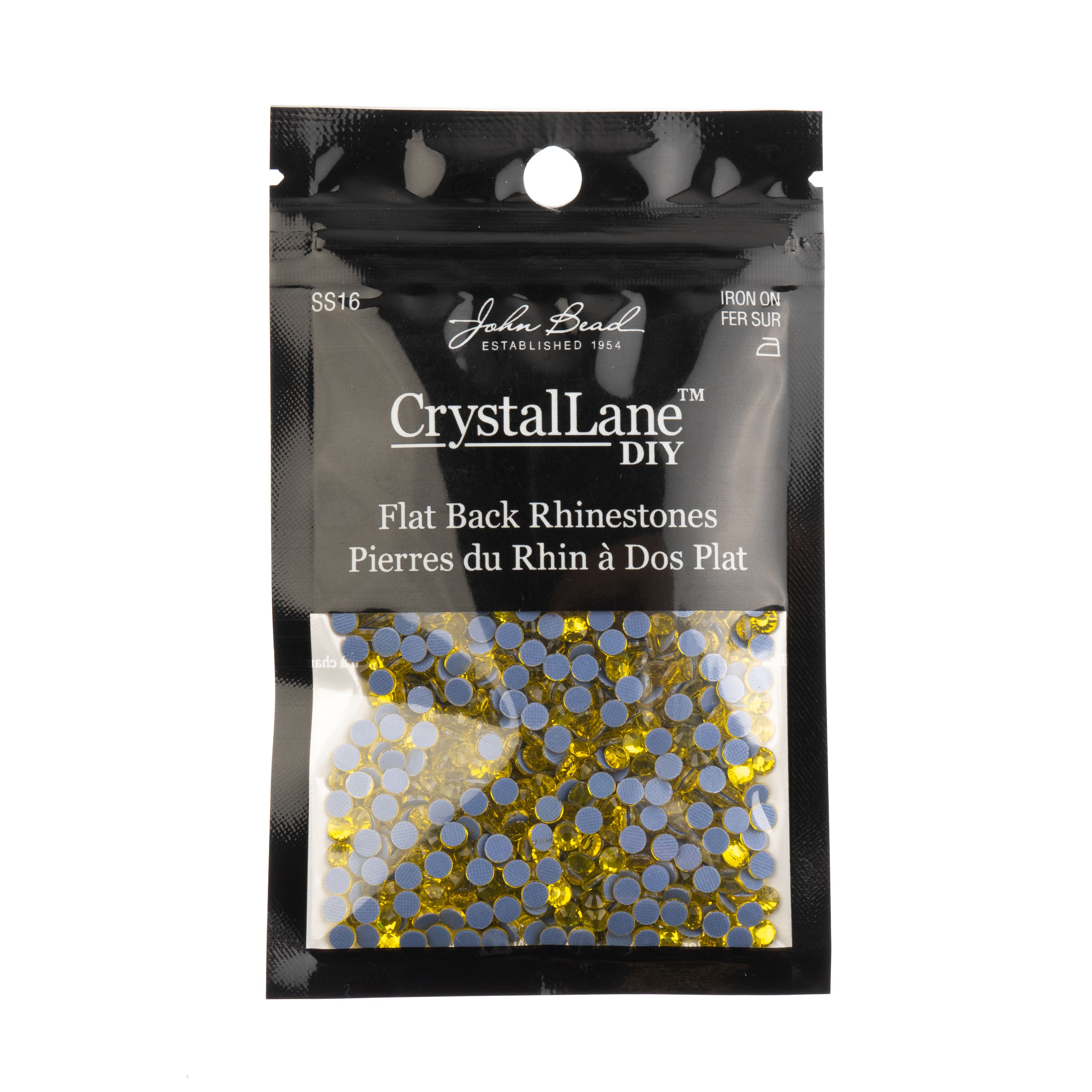 Crystal Lane DIY SS16 Round Glass Hotfix Flatback Rhinestones, 1,440ct.