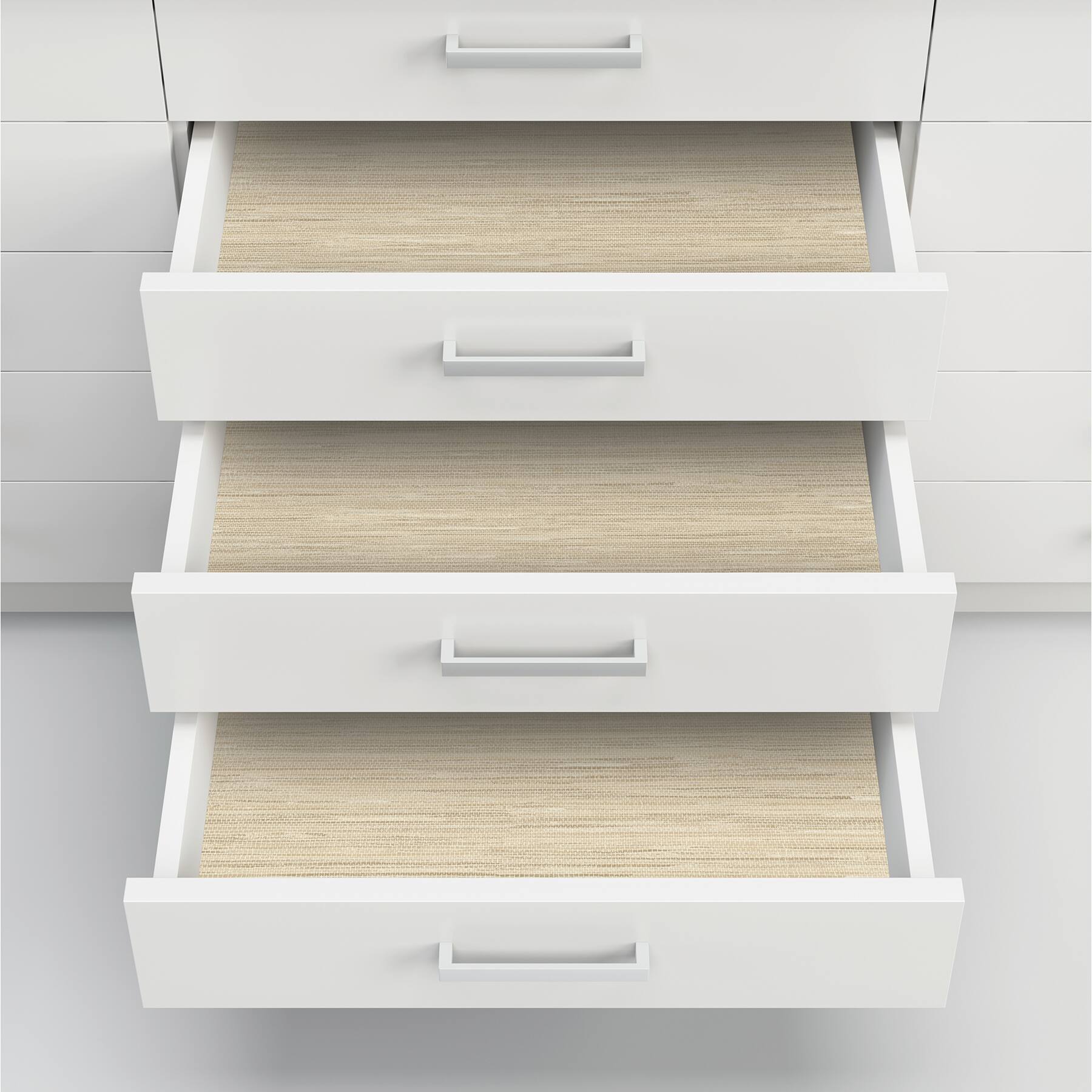 InHome Avery Weave Cream Peel & Stick Wallpaper