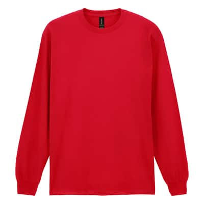 Gildan® Long Sleeve Crew Neck Adult T-Shirt, Size: XX-Large, Color