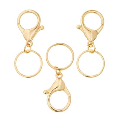 Premium Metals Gold Keyring Lobsters by Bead Landing™ image