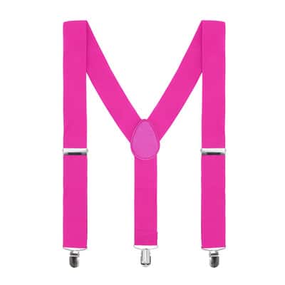 Adult Costume Suspenders, Color: Red | Michaels