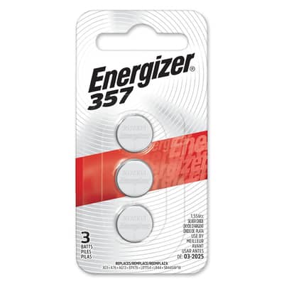 Energizer® 357 1.55V Silver Oxide Batteries, 3ct. image