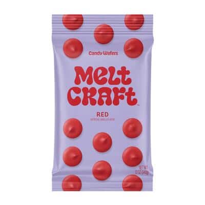 Melt Craft™ Vanilla Candy Wafers, Color: Red | Michaels
