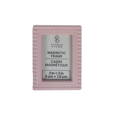 Mini Beaded Magnetic Frame by Studio Décor®, Color: Pink | Michaels