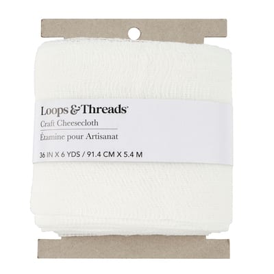 White Craft Cheesecloth by Loops & Threads® image