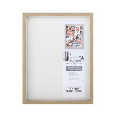 Natural Shadow Box by Studio Décor®, Size: 14