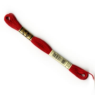 DMC® 117 6 Strand Cotton Embroidery Floss, Red, Color: 815 MD Garnet ...