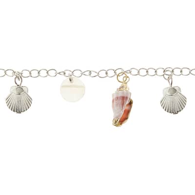 Buy in Bulk - 12 Packs: 7 ct. (84 total) Assorted Metal Shell Beads by ...