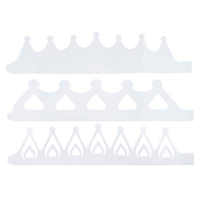 23.5" White Paper Crowns, 12ct. by Creatology™ image