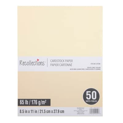 8.5" x 11" Cardstock Paper by Recollections™, 50 Sheets image