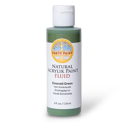 Natural Earth Paint 4oz. Fluid Acrylik Paint, Color: Emerald Green ...