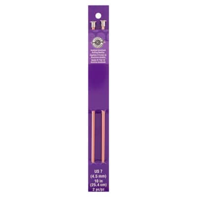 10" Anodized Aluminum Knitting Needles by Loops & Threads® image