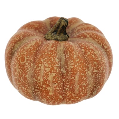 3.8" Dark Orange Decorative Pumpkin by Ashland® image