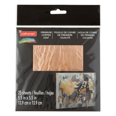 Premium Ready Copper Leaf Sheets, 25ct. by Craft Smart® image