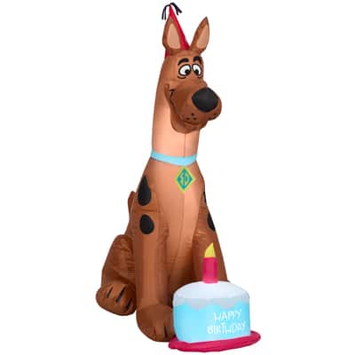 3.5ft. Airblown® Inflatable Birthday Scooby | Michaels