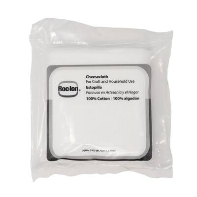 Roc-Lon 36" x 3yd. White Cotton Cheesecloth