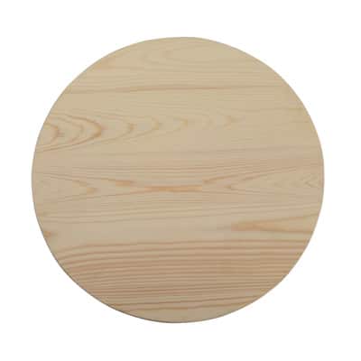 15" Unfinished Wooden Circle Plaque by Make Market® image
