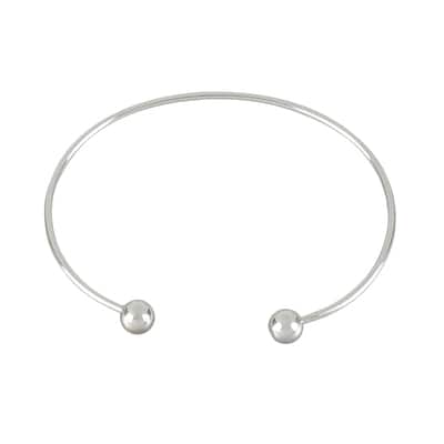 Rhodium Bangles, 2ct. by Bead Landing™ image