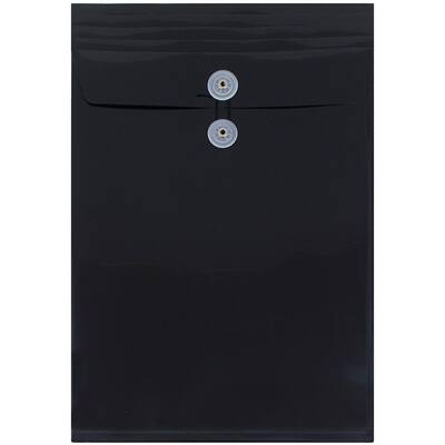 JAM Paper Legal Size Plastic Envelopes with Button & String Tie Closure ...