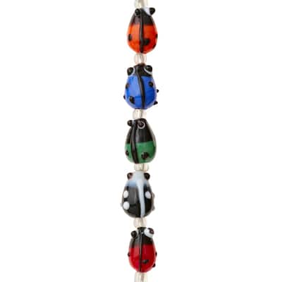 Ladybug Glass Beads, 12mm by Bead Landing™ | Michaels