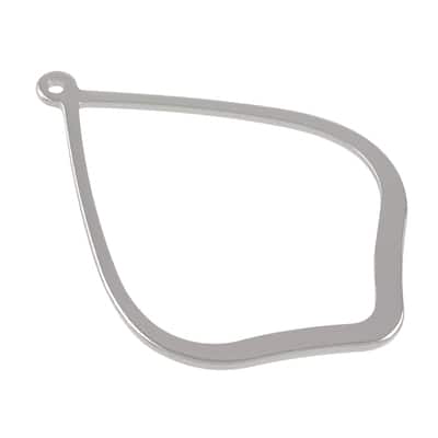 Pear-Shaped Dangle Connectors by Bead Landing™, Color: Rhodium | Michaels