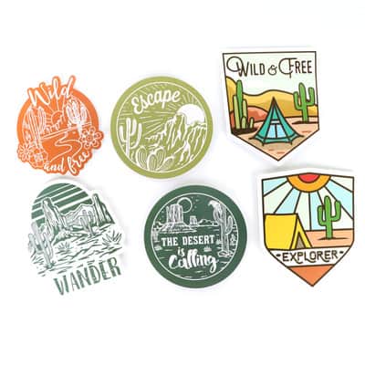 Desert Vinyl Die Cut Stickers by Recollections™ | Michaels