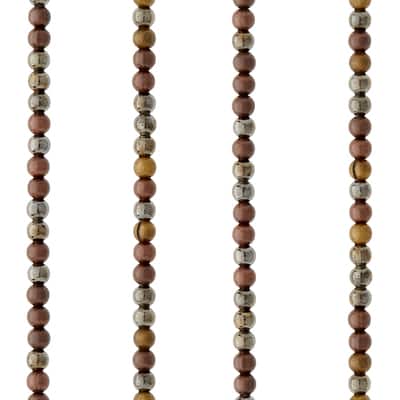 Metallic Mix Metal Round Beads, 3.5mm by Bead Landing™ image