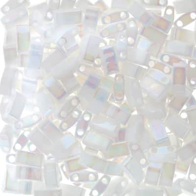 Miyuki® Half Tila® 5mm 2-Hole Glass Seed Beads, Color: Turquoise