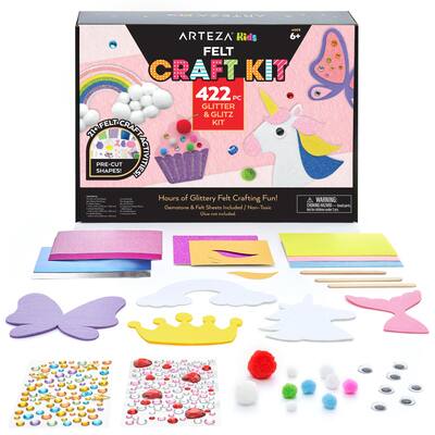 Arteza® Kids Felt Craft Kit, Glitter & Glitz | Michaels