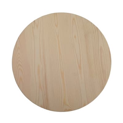 18" Unfinished Wooden Circle Plaque by Make Market® image