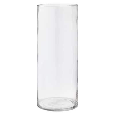 12" Clear Glass Cylinder Vase by Ashland® image