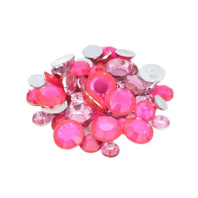 Dark & Light Pink Round Mix Gems by Creatology™ image