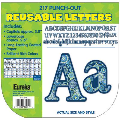 Blue Harmony Circle Punch Out Reusable Letters | Michaels