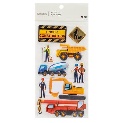 Construction Worker Dimensional Stickers by Recollections™ | Michaels