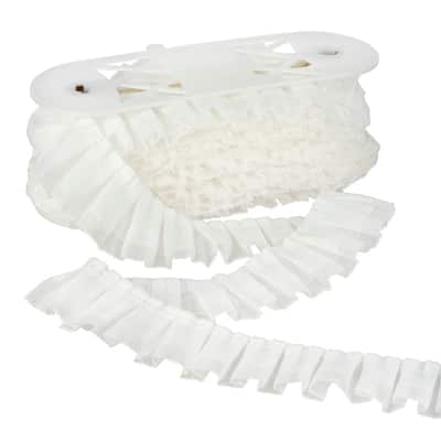 2.25" White Ruffled Trim by Celebrate It® image