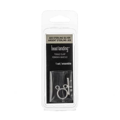 Sterling Silver Round Toggle Clasp Set by Bead Landing™ | Michaels