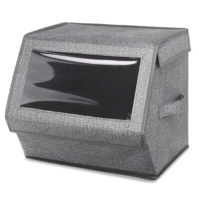 Stackable Window Box, Crosshatch Gray | Michaels