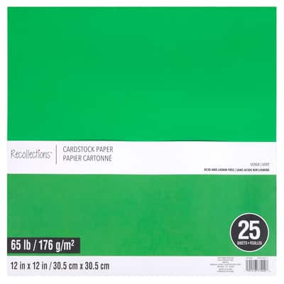 12" x 12" Cardstock Paper by Recollections™, 25 Sheets image