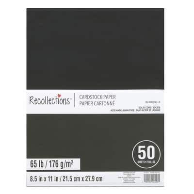 8.5" x 11" Cardstock Paper by Recollections™, 50 Sheets image