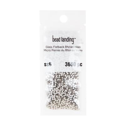 SS6 Glass Round Flatback Rhinestones by Bead Landing™, Color: Clear ...