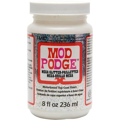 Mod Podge® Mega Glitter Waterbased Top Coat Finish, Hologram image