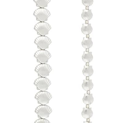 Mixed Metal Shell Beads, 34ct. by Bead Landing™, Color: Rhodium | Michaels