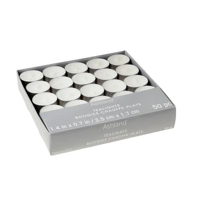 Basic Elements™ White 6-Hour Unscented Tealights By Ashland®
